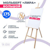 Без бренда «Мольберт Две картинки лира с полочкой, 175 см» в Кемерово