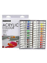 Без бренда «Коробка 24 шт.: Акриловые краски «Две картинки» 24 шт. по 12 мл, проф. пигмент» в Кемерово