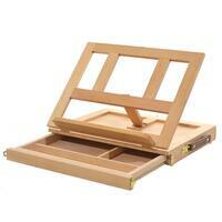 Без бренда «Коробка 10 шт.: Мольберт Две картинки этюдный ящик, настольный, хлопушка 30 см» в Кемерово