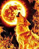 Без бренда «Огненный волк воет на луну (20шт)» в Кемерово