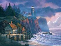 Маяк и дома