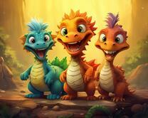 Без бренда «Милые и веселые дракончики» в Кемерово