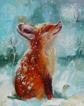 Лисенок под снегом