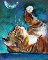 Без бренда «Котенок играет пером» в Кемерово в интернет-магазине  Без бренда «Котенок играет пером» в Кемерово