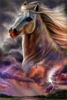 Без бренда «Белый конь на фоне ночной грозы» в Кемерово