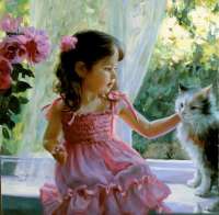 Без бренда «Девочка с кошкой на подоконнике» в Кемерово в интернет-магазине  Без бренда «Девочка с кошкой на подоконнике» в Кемерово