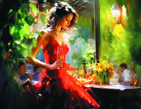 Без бренда «Милая девушка с бокалом шампанского» в Кемерово