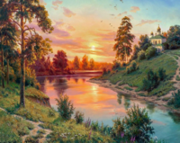 Без бренда «Вид на реку на закате» в Кемерово